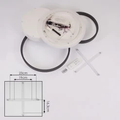 Hofstein Kolo Deckenleuchte LED Anthrazit, Wei&szlig;, 1-flammig -LED Leuchten Verkäufe 2022 kolo deckenleuchte h3437254 4