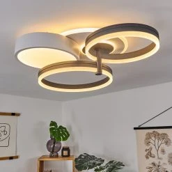 Hofstein Kolo Deckenleuchte LED Anthrazit, Wei&szlig;, 1-flammig -LED Leuchten Verkäufe 2022 kolo deckenleuchte h3437254 8