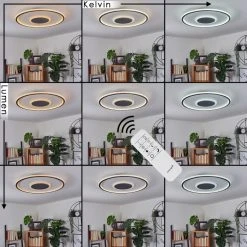 Hofstein Kolo Deckenleuchte LED Wei&szlig;, 1-flammig, Fernbedienung -LED Leuchten Verkäufe 2022 kolo deckenleuchte h3458839 8