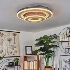 Hofstein Kolo Deckenleuchte LED Grau, Wei&szlig;, 1-flammig, Fernbedienung -LED Leuchten Verkäufe 2022 kolo deckenleuchte h3552445 8