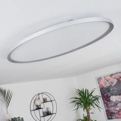 Hofstein Kombito LED Panel Silber, Wei&szlig;, 1-flammig, Fernbedienung -LED Leuchten Verkäufe 2022 kombito led panel h3393697 12