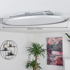 Hofstein Kombito LED Panel Silber, Wei&szlig;, 1-flammig, Fernbedienung -LED Leuchten Verkäufe 2022 kombito led panel h3393697 3