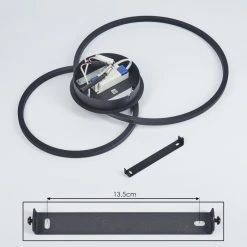 Hofstein Korca Deckenleuchte LED Schwarz, 1-flammig -LED Leuchten Verkäufe 2022 korca deckenleuchte h3457375 4