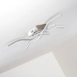 Hofstein Kosola Deckenleuchte LED Nickel-Matt, 4-flammig -LED Leuchten Verkäufe 2022 kosola deckenleuchte h3090091 12