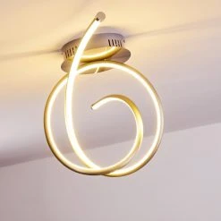 Hofstein Kourou Deckenleuchte LED Nickel-Matt, 1-flammig -LED Leuchten Verkäufe 2022 kourou deckenleuchte h3003305 10