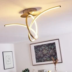 Hofstein Kourou Deckenleuchte LED Nickel-Matt, 1-flammig -LED Leuchten Verkäufe 2022 kourou deckenleuchte h3003305 11