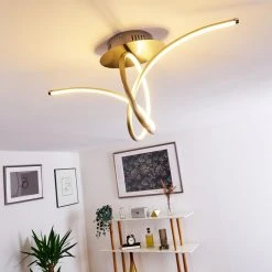 Hofstein Kourou Deckenleuchte LED Nickel-Matt, 1-flammig -LED Leuchten Verkäufe 2022 kourou deckenleuchte h3003305 14