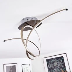 Hofstein Kourou Deckenleuchte LED Nickel-Matt, 1-flammig -LED Leuchten Verkäufe 2022 kourou deckenleuchte h3003305 18