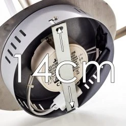 Hofstein Kourou Deckenleuchte LED Nickel-Matt, 1-flammig -LED Leuchten Verkäufe 2022 kourou deckenleuchte h3003305 19