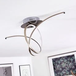 Hofstein Kourou Deckenleuchte LED Nickel-Matt, 1-flammig -LED Leuchten Verkäufe 2022 kourou deckenleuchte h3003305 3