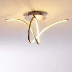 Hofstein Kourou Deckenleuchte LED Nickel-Matt, 1-flammig -LED Leuchten Verkäufe 2022 kourou deckenleuchte h3003305 5