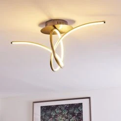 Hofstein Kourou Deckenleuchte LED Nickel-Matt, 1-flammig -LED Leuchten Verkäufe 2022 kourou deckenleuchte h3003305 7