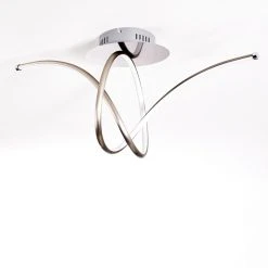 Hofstein Kourou Deckenleuchte LED Nickel-Matt, 1-flammig -LED Leuchten Verkäufe 2022 kourou deckenleuchte h3003305 8