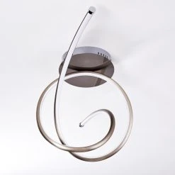 Hofstein Kourou Deckenleuchte LED Nickel-Matt, 1-flammig -LED Leuchten Verkäufe 2022 kourou deckenleuchte h3003305 9