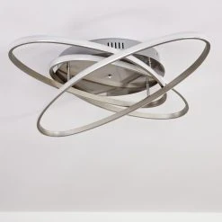 Hofstein Krabi Deckenleuchte LED Nickel-Matt, 3-flammig, Fernbedienung -LED Leuchten Verkäufe 2022 krabi deckenleuchte h3371206 16