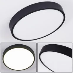 Hofstein Kragos Deckenleuchte LED Schwarz, Wei&szlig;, 1-flammig