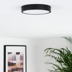 Hofstein Kragos Deckenleuchte LED Schwarz, 1-flammig -LED Leuchten Verkäufe 2022 kragos deckenleuchte h3326152 13