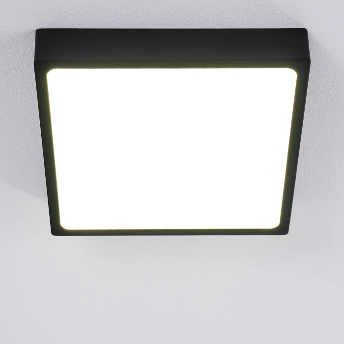 Hofstein Kragos Deckenpanel LED Schwarz, Weiß, 1-flammig 8 Hofstein Kragos Deckenpanel LED Schwarz, Weiß, 1-flammig – Bild 8