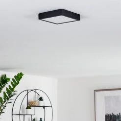 Hofstein Kragos Deckenpanel LED Schwarz, 1-flammig -LED Leuchten Verkäufe 2022 kragos deckenpanel h3374412 12