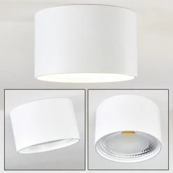 Hofstein Kristallo Deckenleuchte LED Wei&szlig;, 1-flammig