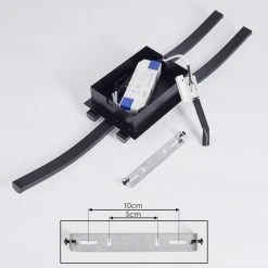 Hofstein Kumahu Deckenleuchte LED Schwarz, 1-flammig -LED Leuchten Verkäufe 2022 kumahu deckenleuchte h3445990 4