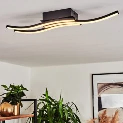 Hofstein Kumahu Deckenleuchte LED Schwarz, 1-flammig -LED Leuchten Verkäufe 2022 kumahu deckenleuchte h3445990 6