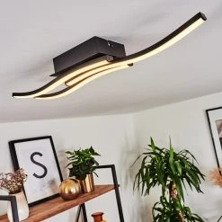 Hofstein Kumahu Deckenleuchte LED Schwarz, 1-flammig -LED Leuchten Verkäufe 2022 kumahu deckenleuchte h3445990 8