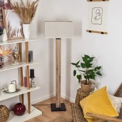 Hofstein Kyneton Stehleuchte LED Schwarz, Naturfarben, 2-flammig -LED Leuchten Verkäufe 2022 kyneton stehleuchte h3571194 9