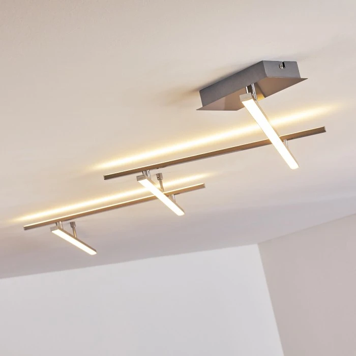 Hofstein Lacure Deckenleuchte LED Nickel-Matt, 5-flammig 14 Hofstein Lacure Deckenleuchte LED Nickel-Matt, 5-flammig – Bild 14