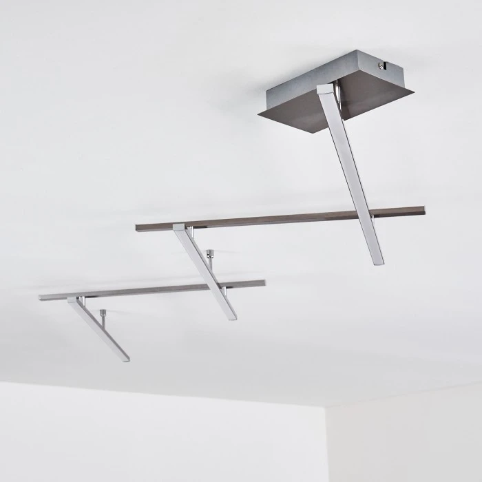 Hofstein Lacure Deckenleuchte LED Nickel-Matt, 5-flammig 15 Hofstein Lacure Deckenleuchte LED Nickel-Matt, 5-flammig – Bild 15