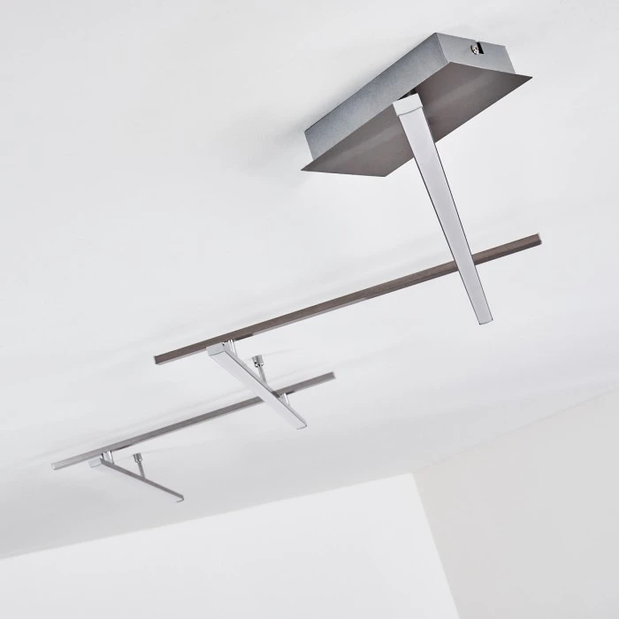 Hofstein Lacure Deckenleuchte LED Nickel-Matt, 5-flammig 16 Hofstein Lacure Deckenleuchte LED Nickel-Matt, 5-flammig – Bild 16