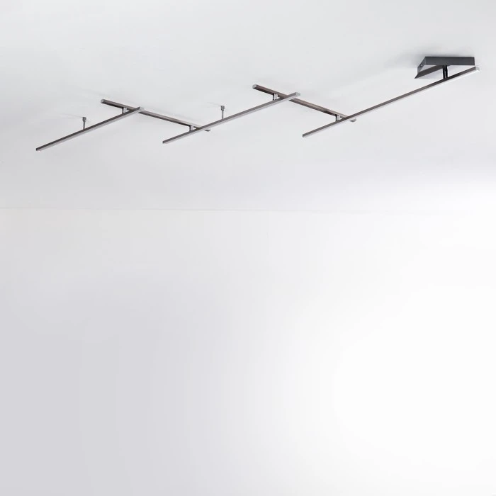 Hofstein Lacure Deckenleuchte LED Nickel-Matt, 5-flammig 19 Hofstein Lacure Deckenleuchte LED Nickel-Matt, 5-flammig – Bild 19