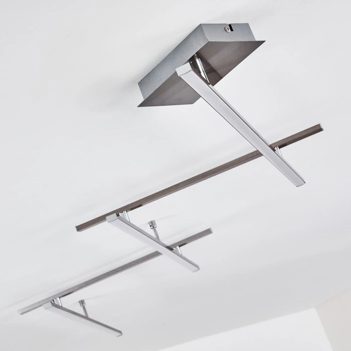 Hofstein Lacure Deckenleuchte LED Nickel-Matt, 5-flammig 5 Hofstein Lacure Deckenleuchte LED Nickel-Matt, 5-flammig – Bild 5