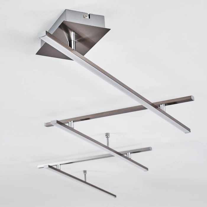 Hofstein Lacure Deckenleuchte LED Nickel-Matt, 5-flammig 7 Hofstein Lacure Deckenleuchte LED Nickel-Matt, 5-flammig – Bild 7