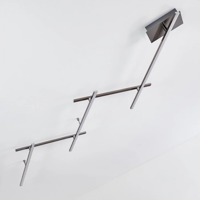 Hofstein Lacure Deckenleuchte LED Nickel-Matt, 5-flammig 9 Hofstein Lacure Deckenleuchte LED Nickel-Matt, 5-flammig – Bild 9