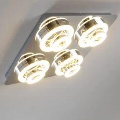 Hofstein Lakeshore Deckenleuchte LED Chrom, 8-flammig -LED Leuchten Verkäufe 2022 lakeshore deckenleuchte h3009475 3