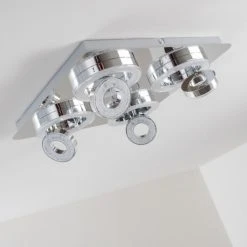 Hofstein Lakeshore Deckenleuchte LED Chrom, 8-flammig -LED Leuchten Verkäufe 2022 lakeshore deckenleuchte h3009475 6