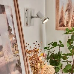 Hofstein Lanrigan Wandleuchte LED Chrom, Wei&szlig;, 1-flammig -LED Leuchten Verkäufe 2022 lanrigan wandleuchte h3651674 6