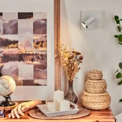 Hofstein Lanrigan Wandleuchte LED Chrom, Wei&szlig;, 1-flammig -LED Leuchten Verkäufe 2022 lanrigan wandleuchte h3651674 8