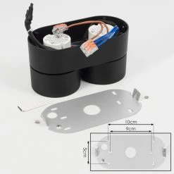 Hofstein Laonsana Deckenleuchte LED Schwarz, 2-flammig -LED Leuchten Verkäufe 2022 laonsana deckenleuchte h3584460 4