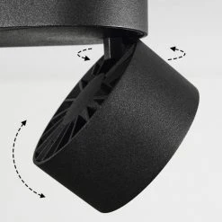 Hofstein Laonsana Deckenleuchte LED Schwarz, 2-flammig -LED Leuchten Verkäufe 2022 laonsana deckenleuchte h3584460 5