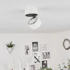 Hofstein Laonsana Deckenleuchte LED Schwarz, Wei&szlig;, 1-flammig -LED Leuchten Verkäufe 2022 laonsana deckenleuchte h3651599 9