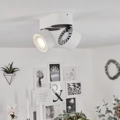 Hofstein Laonsana Deckenleuchte LED Schwarz, Wei&szlig;, 2-flammig -LED Leuchten Verkäufe 2022 laonsana deckenleuchte h3651612 6