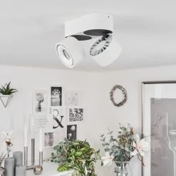 Hofstein Laonsana Deckenleuchte LED Schwarz, Wei&szlig;, 2-flammig -LED Leuchten Verkäufe 2022 laonsana deckenleuchte h3651612 9