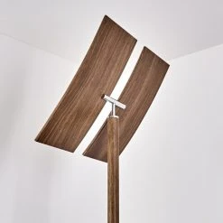 Hofstein Lasona Deckenfluter LED Silber, Braun, 2-flammig -LED Leuchten Verkäufe 2022 lasona deckenfluter h3304006 do1 28