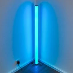 Hofstein Laugar Stehlampe LED Silber, 1-flammig, Fernbedienung, Farbwechsler -LED Leuchten Verkäufe 2022 laugar stehlampe h3170113 17