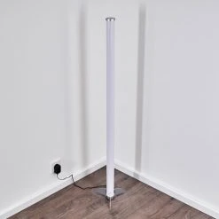 Hofstein Laugar Stehlampe LED Silber, 1-flammig, Fernbedienung, Farbwechsler -LED Leuchten Verkäufe 2022 laugar stehlampe h3170113 28