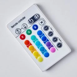 Hofstein Laugar Stehlampe LED Silber, 1-flammig, Fernbedienung, Farbwechsler -LED Leuchten Verkäufe 2022 laugar stehlampe h3170113 32