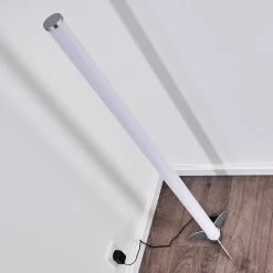 Hofstein Laugar Stehlampe LED Silber, 1-flammig, Fernbedienung, Farbwechsler -LED Leuchten Verkäufe 2022 laugar stehlampe h3170113 6