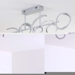 Hofstein Lavaca Deckenleuchte LED Silber, 1-flammig -LED Leuchten Verkäufe 2022 lavaca deckenleuchte h3306932 3